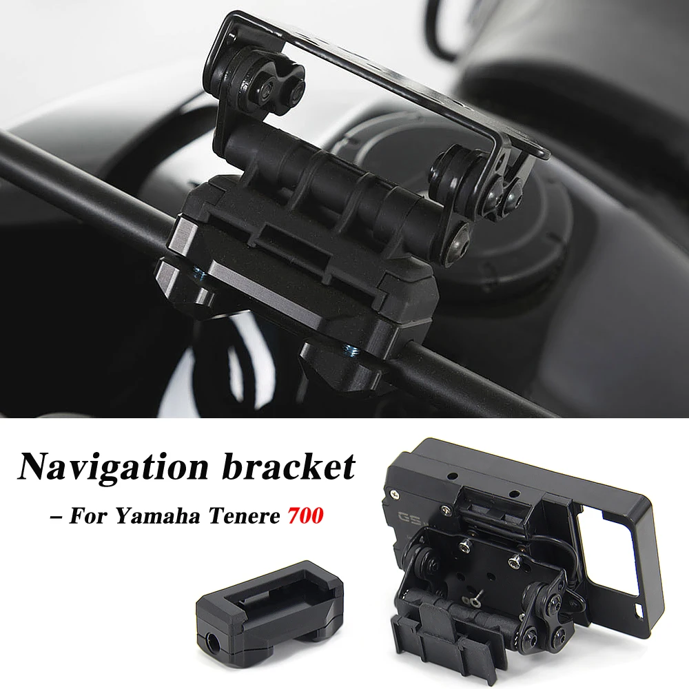 

GPS Mount Bracket For Yamaha T7 Tenere 700 2019 2020 2021 2022 Motorcycle GPS Navigation Phone Holder Frame Bracket