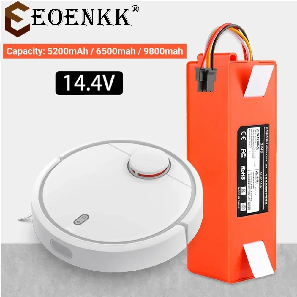 New BRR-2P4S-5200S Vacuum Cleaner Automatic Battery Replacement for Xiaomi Roborock S55 S60 S65 S50 S51 S5 MAX S6 Parts