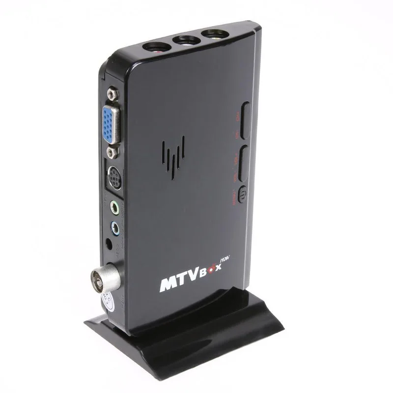 1080P LCD TV Box External HD LCD CRT VGA External TV Tuner MTV Box PC BOX Receiver Tuner AV To VGA