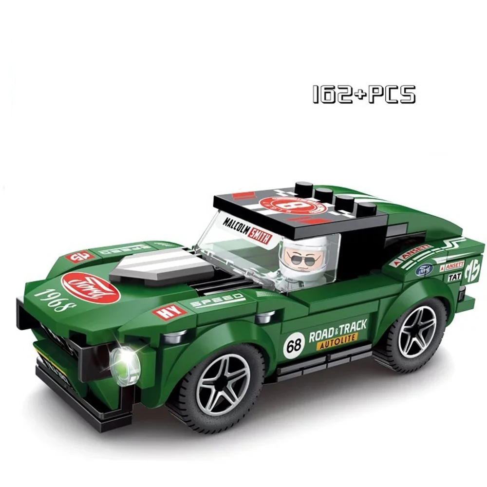 Rennwagen Speed Champions Sport Bausteine Ziegel klassische Rallye Super Racer F1 große Spielzeuge Weihnachts geschenke für Kinder