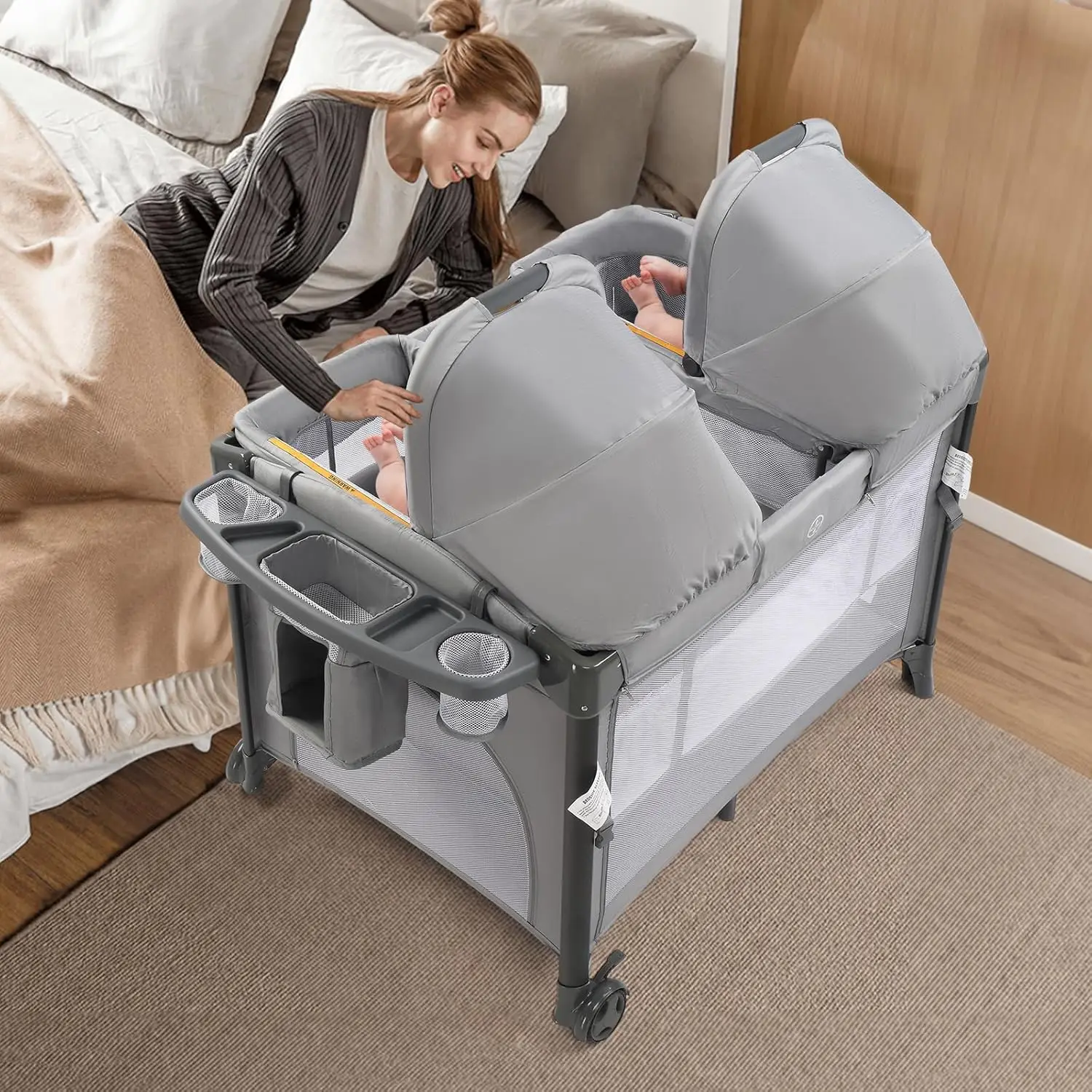 Bassinet with wheels - mobility