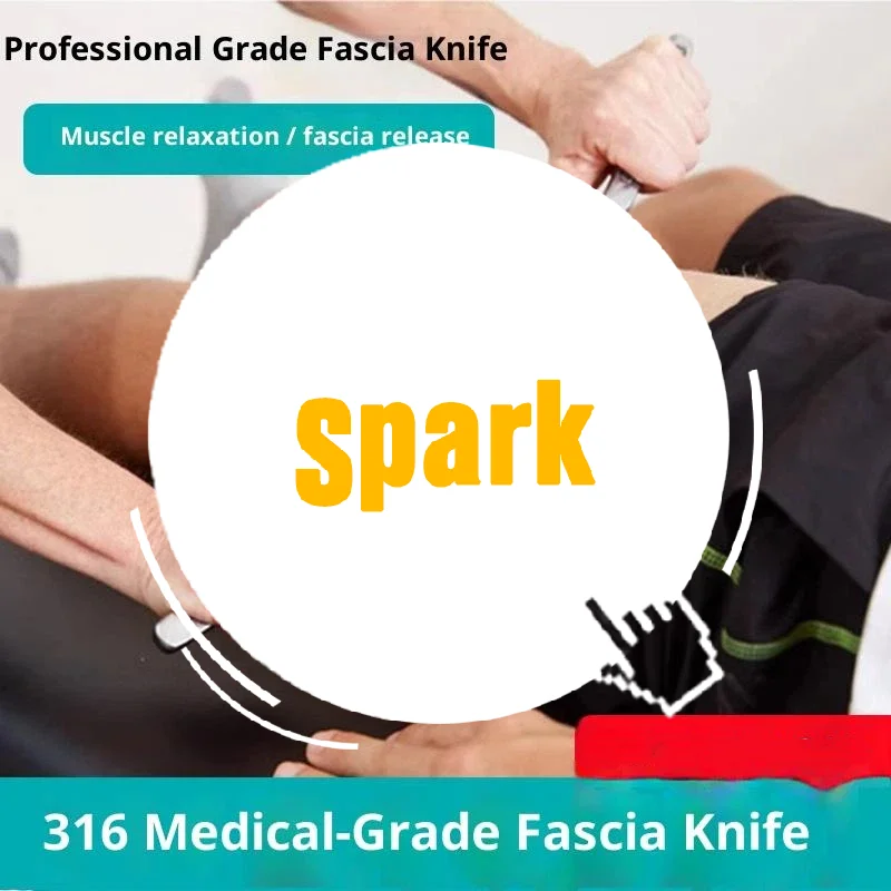 

1 шт., скребковый массажный инструмент Гуа Ша для больших мышц, мобилизация мягких тканей, нож для фасции из нержавеющей стали 304, терапия Гуаша