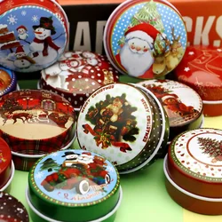 12 Mini Iron Christmas Tin Boxes - Perfect Party Favors or Gifts Party Decoration Candy Box