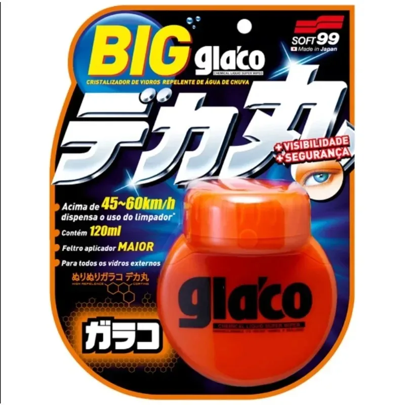 120ML Soft99 Glaco Japan Anti Rain Coating for Car Glass Hydrophobic Anti-rain Liquid Windshield Mirror Mask Auto Chemical