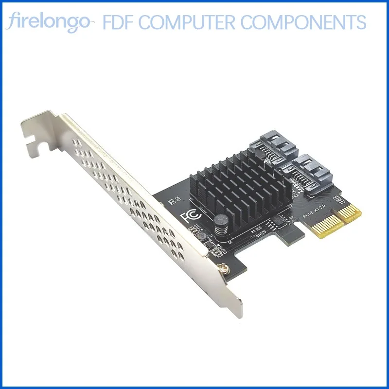 

PCI-E to SATA 3.0 Expansion Card 2 Port 6G Adapter for IPFS Hard Drive ASM1061 Controller