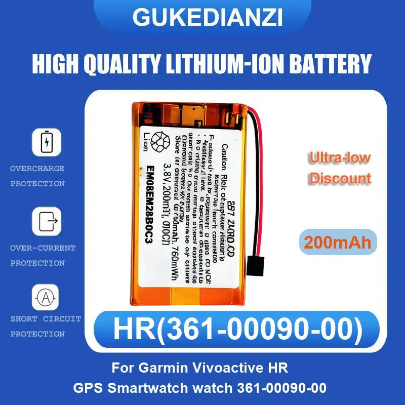 Battery For Garmin Forerunner 945 Vivoactive HR GPS Smartwatch watch 361-00090-00 955 VENU