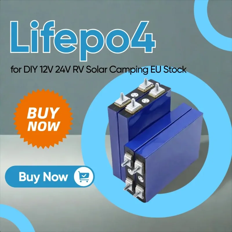

3000 Cycle 30Ah Lifepo4 Battery 3.2V Lithium Iron Phosphate Rechargeable Cell for DIY 12V 24V RV Solar Camping EU Stock