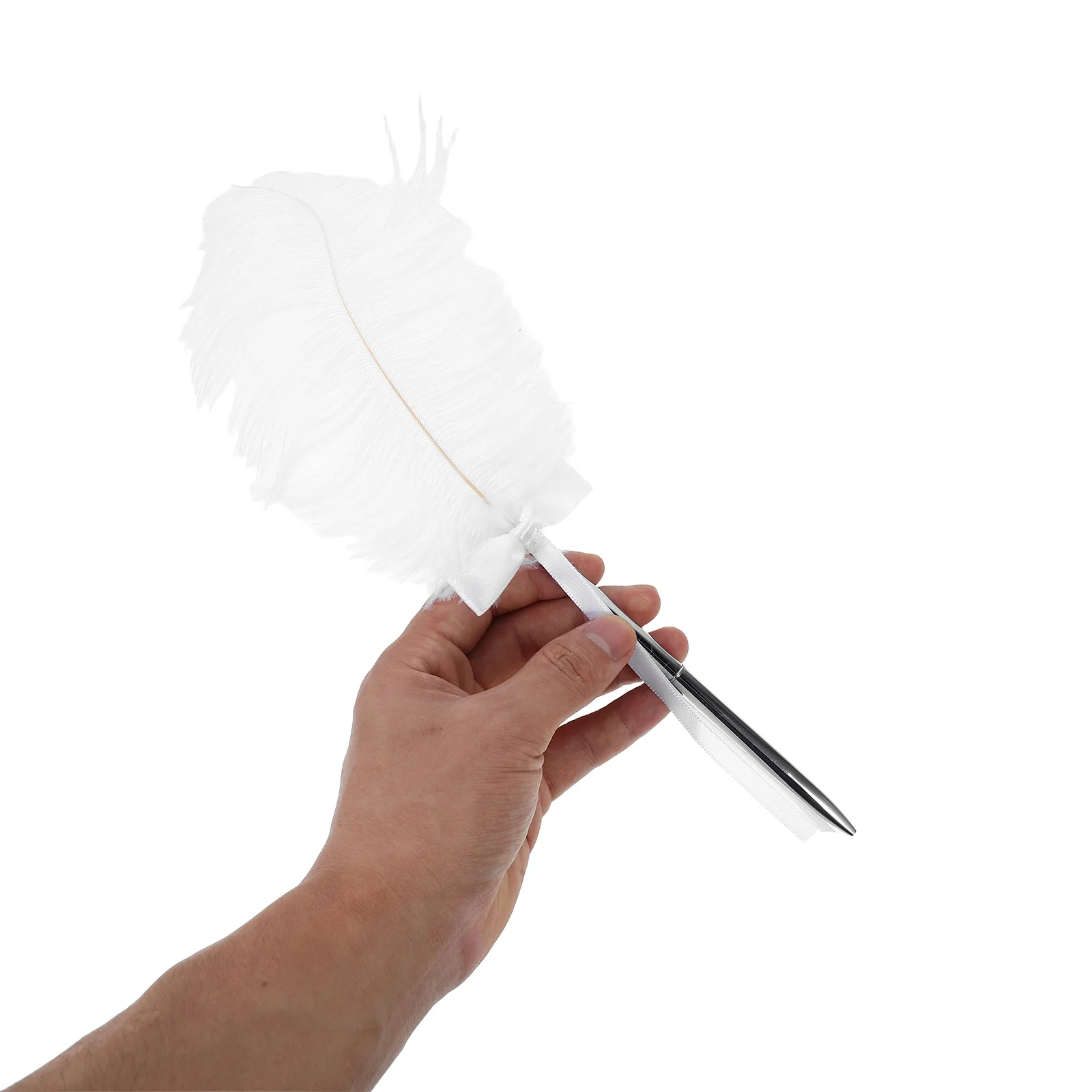 

Holder With White Signing Pen Wedding Guest Book Set For Bridal Engagement Ceremony Rectangular Pen Stand