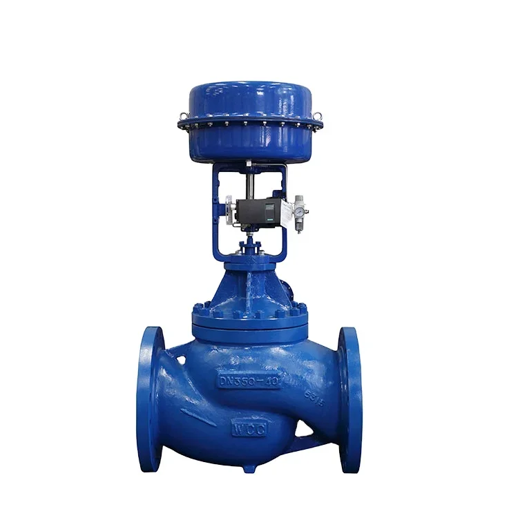 Control Valve Modulating 4-20mA Control Valve Cast Steel ANSI Flange 150LB Spring Returned Pneumatic Control Valve