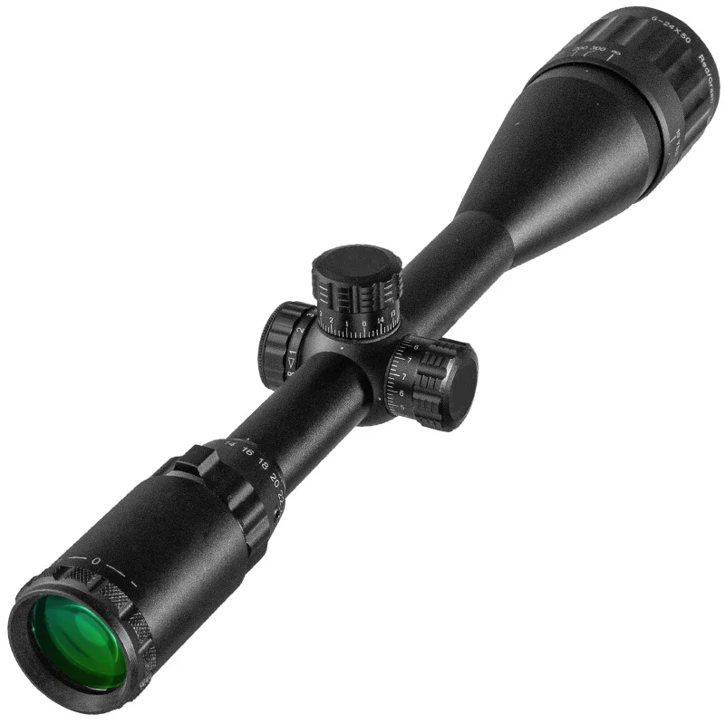 NSIRIUS 6-24x50AOE Optics Red Green illuminated Mil Dot Rifle Scope Precision Hunting Scope Air Rifle Scope With Cover Mount