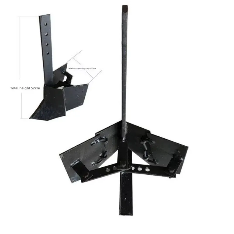 Adjustable Height Width Ditching Plow for Micro Tiller Widened Furrow Blade Loosening Tilling Plowshare Farm Replacement Parts