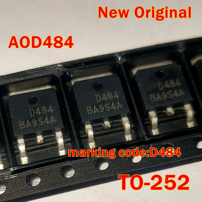 

1pcs to 100pcs AOD484 TO-252 New Original marking code:D484 N-Channel Enhancement Mode Field Effect Transistor