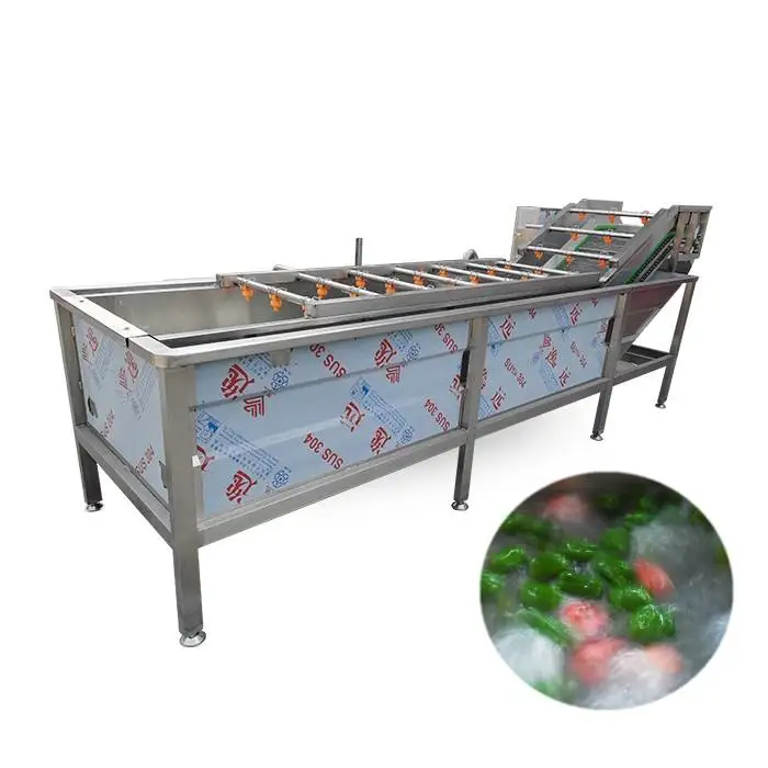 

Small Scale Commercial Vegetable Washing Machine Air Bubble Type Fruit Cleaner for Restaurant Hotel Canteen Kitchen Use