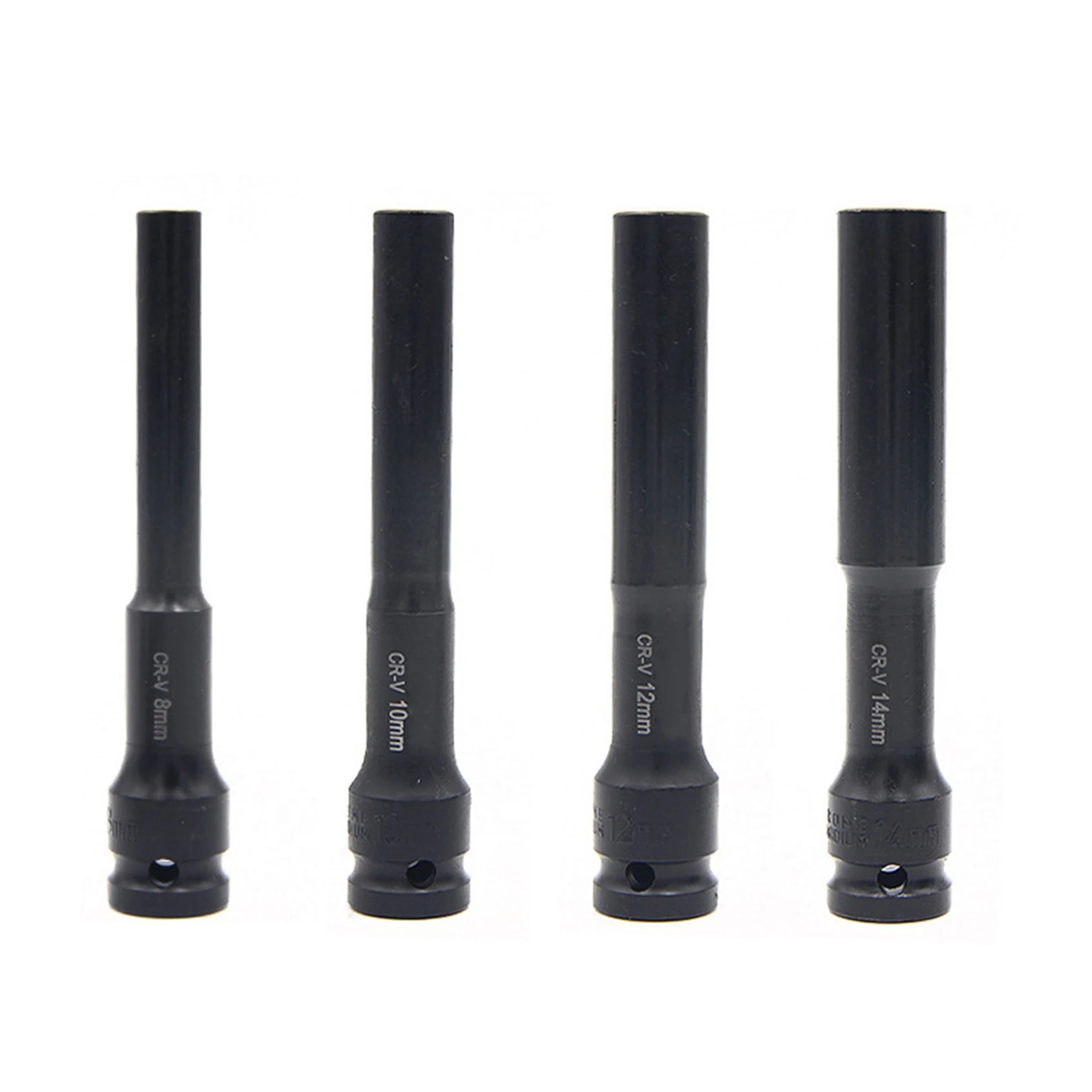 12 5mm Drive Socket Wrench Set with Hex Adapter for 1/2 Inch Industrial Use Deep Sockets for High Torque Performance