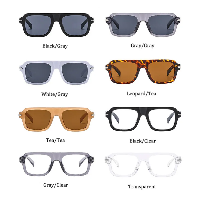Fashion Square Sunglasses For Men Classic Pilot Oversized Sun Glasses Male Brand Designer Big Eyewear UV400 image 6