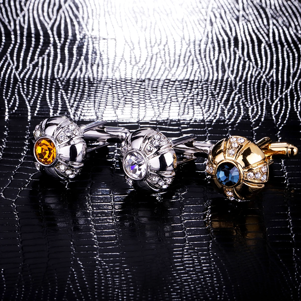 

KFLK Shirt Fashion Cufflink Mens Women Brand Crystal Cuff links Luxury Wedding Button High Quality Guests