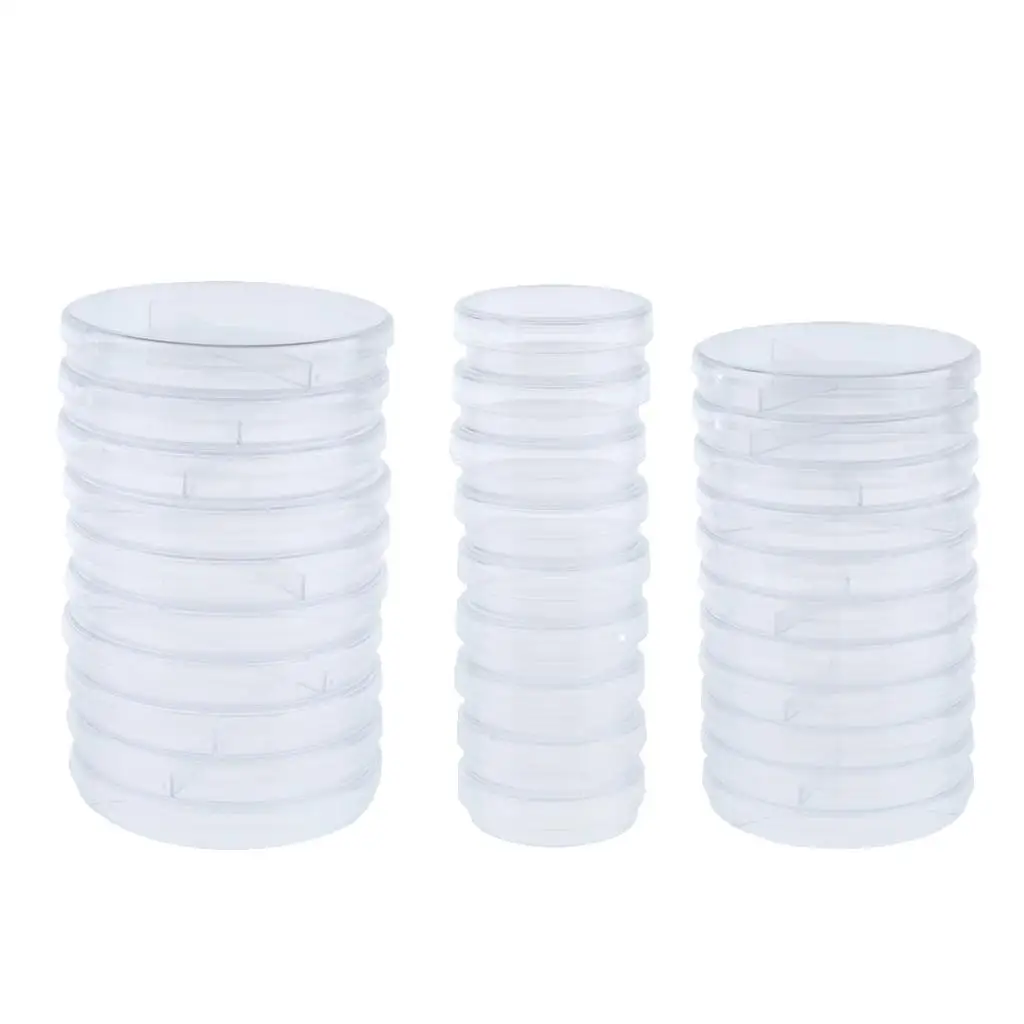 Plant Tissue Sterile Petri Dish Transparent Plastic Culture Plate Durable for Medical Laboratory Use