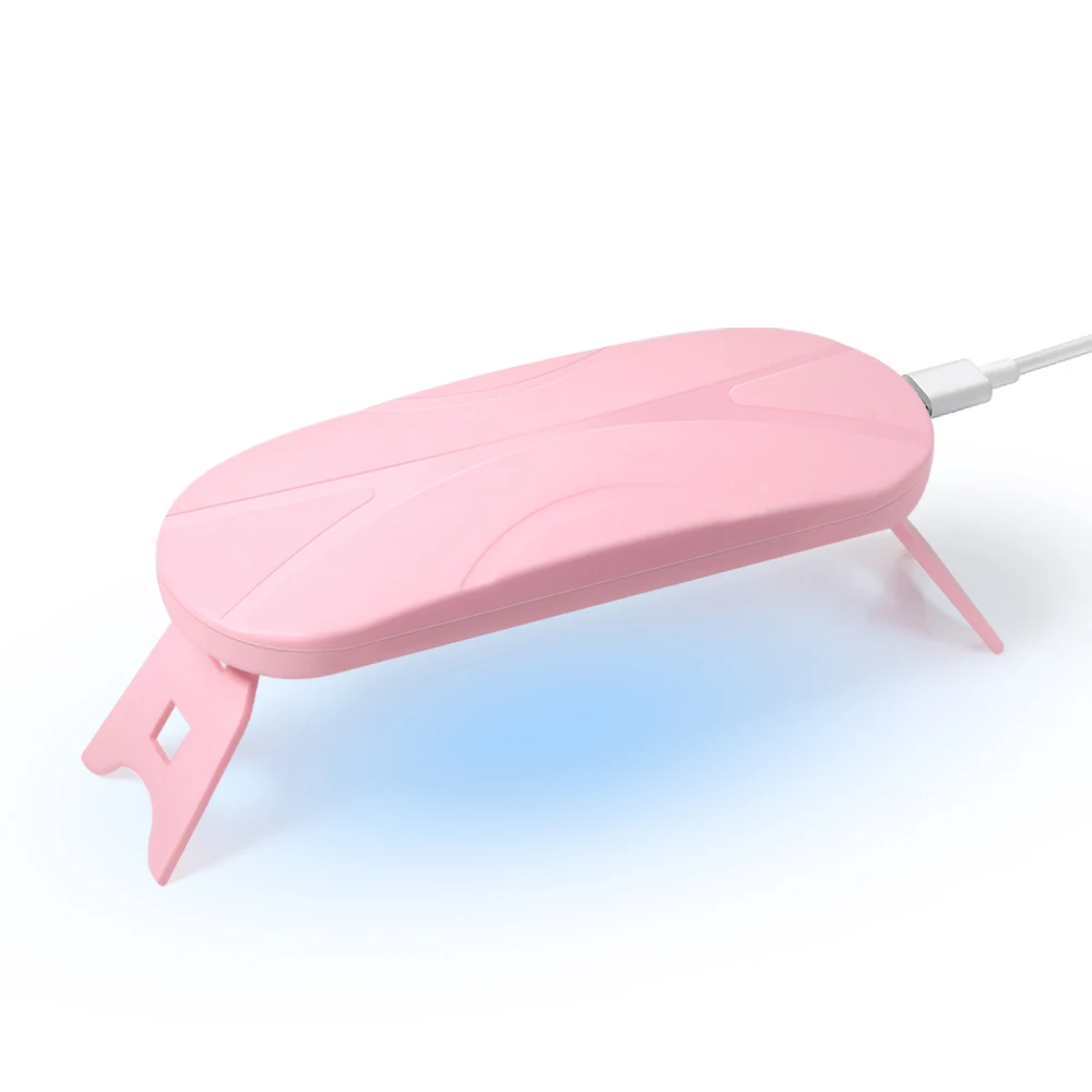 

Foldable Mini Mouse LED Nail Lamp, Professional UV Phototherapy Nail Dryer for Home & Salon Nail Art Tools