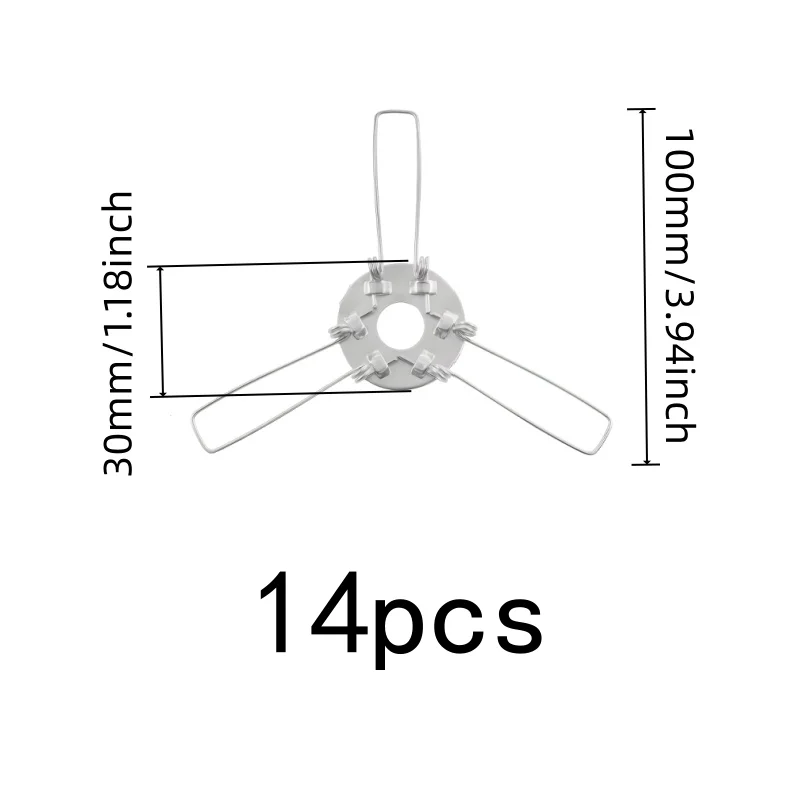 14 pcs 100mm Metal Lamp Fixing Springs, Universal Lamp Fit for Lamp Assembly, Multipurpose, Versatile