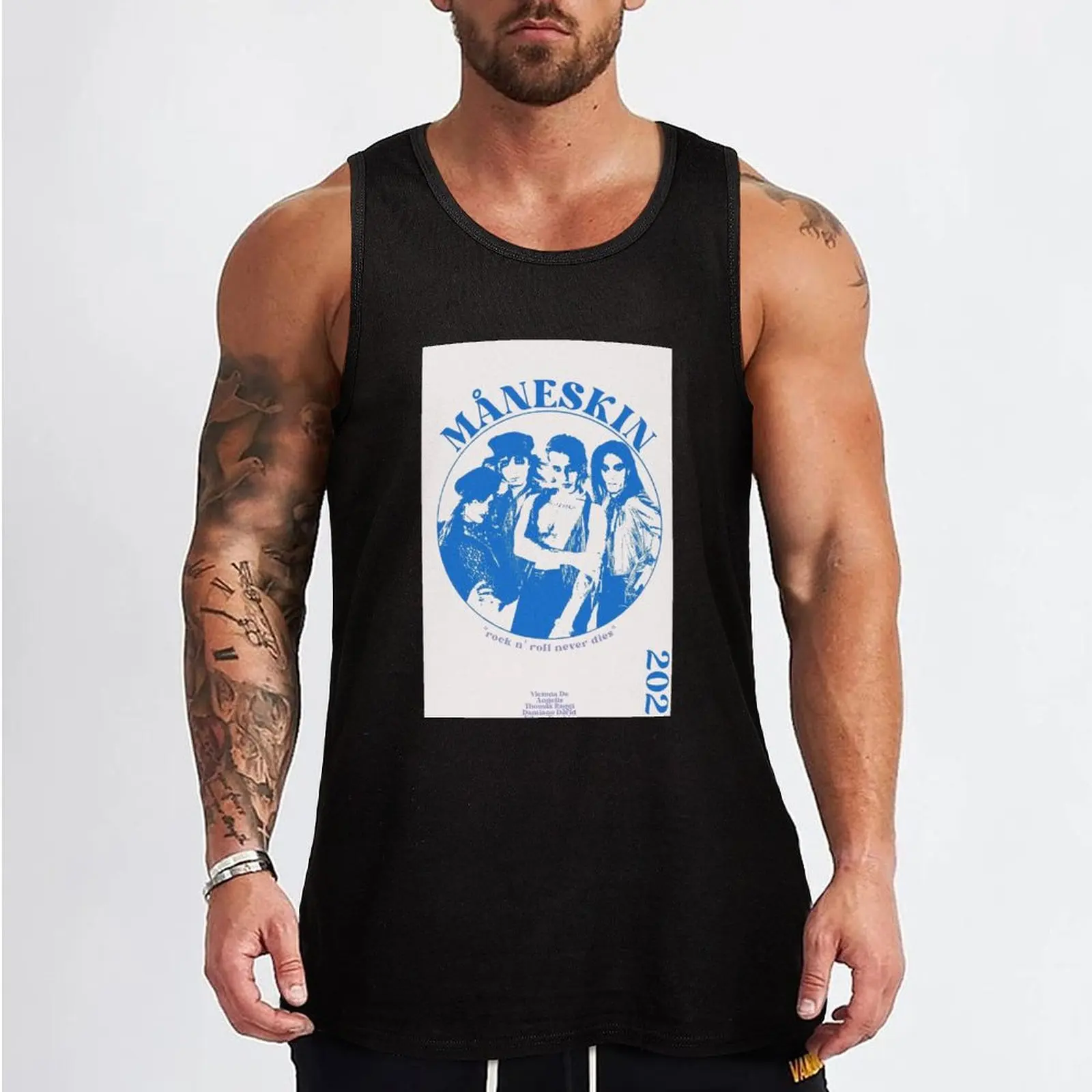 maneskin Tank Top sexy clothes men new in tops & t-shirt gym t-shirts man