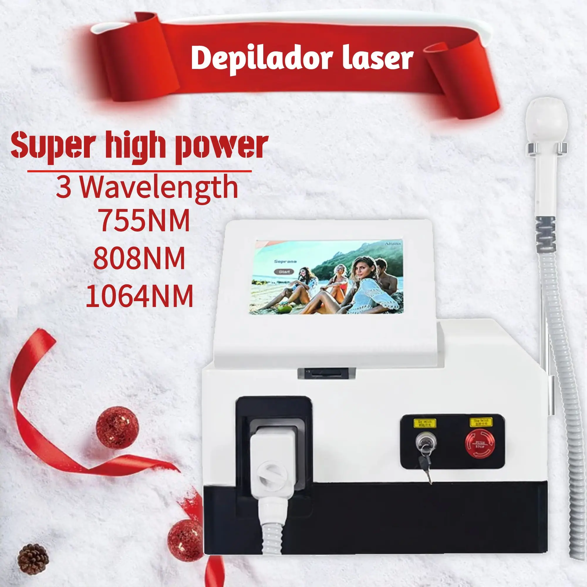 Professional Diode Laser Hair Removal Machine Full Body Safe Painless and Permanent Hair Removal Suitable for all skin tones