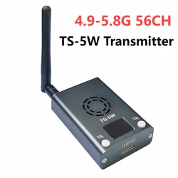 TS-5W 4.9G-5.8G 56CH trasmettitore a banda larga FM modulo trasmettitore AV modulo trasmettitore Audio Video grigio