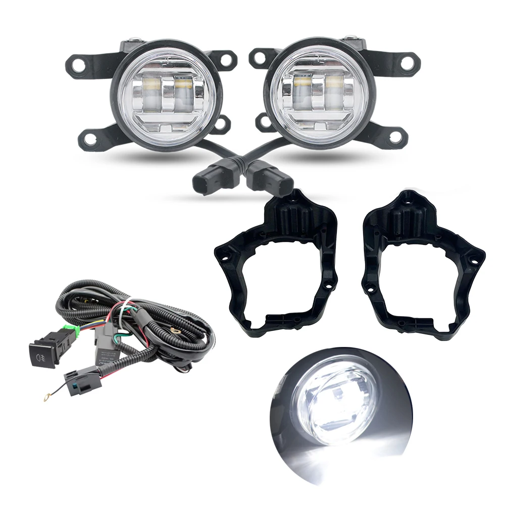 Upgrade LED mistachterlichten DRL voor Toyota Yaris Cross XP210 2020 2021 2022 2023 Wit Licht Beugel Draad Schakelaar Bedrading Kabelboom