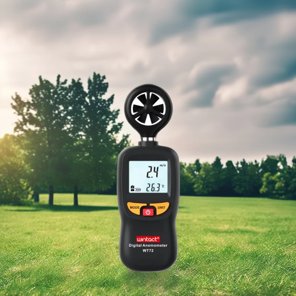 Wintact WT72 Digital Anemometer Wind Speed Meter 0-30m/s and Anemograph