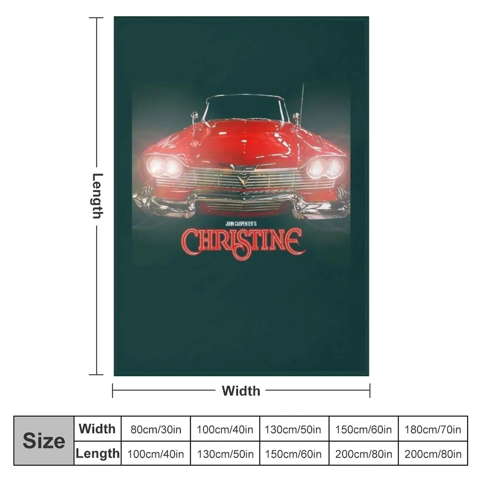 New Christine Horror Movie Throw Blanket Kid'S Winter beds Luxury Thicken Blankets