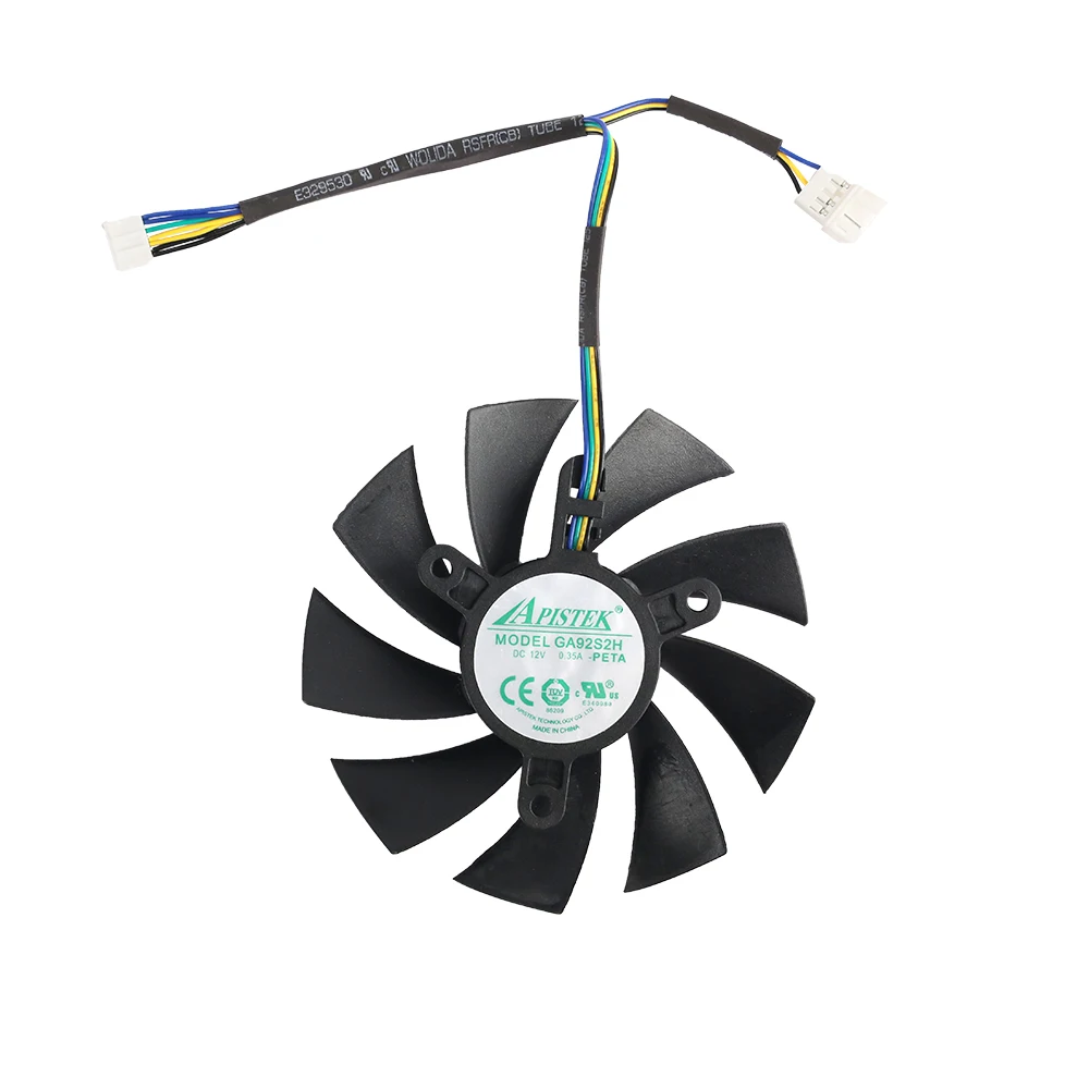 87MM GA92S2H 100MM GAA8S2H GAA8S2U 4Pin Cooler Fan For ZOTAC GTX 1060 1070 Ti MINI HA 1080 Ti MINI Dual Graphic Card Cooling Fan