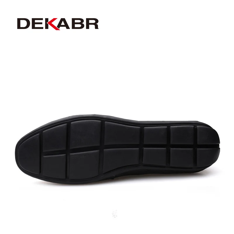 DEKABR Size 35-49 Luxury Men Loafers Soft Moccasins Summer Shoes High Quality Mens Shoes Casual Genuine Leather Driving Flats