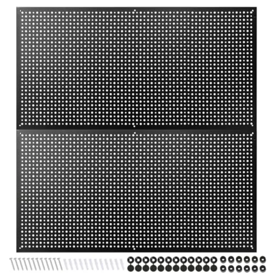 

Metal Pegboard for Garage StorageSteel Pegboard Heavy Duty 16-Inch X 32-Inch Metal Peg Board Tool Organization Panels
