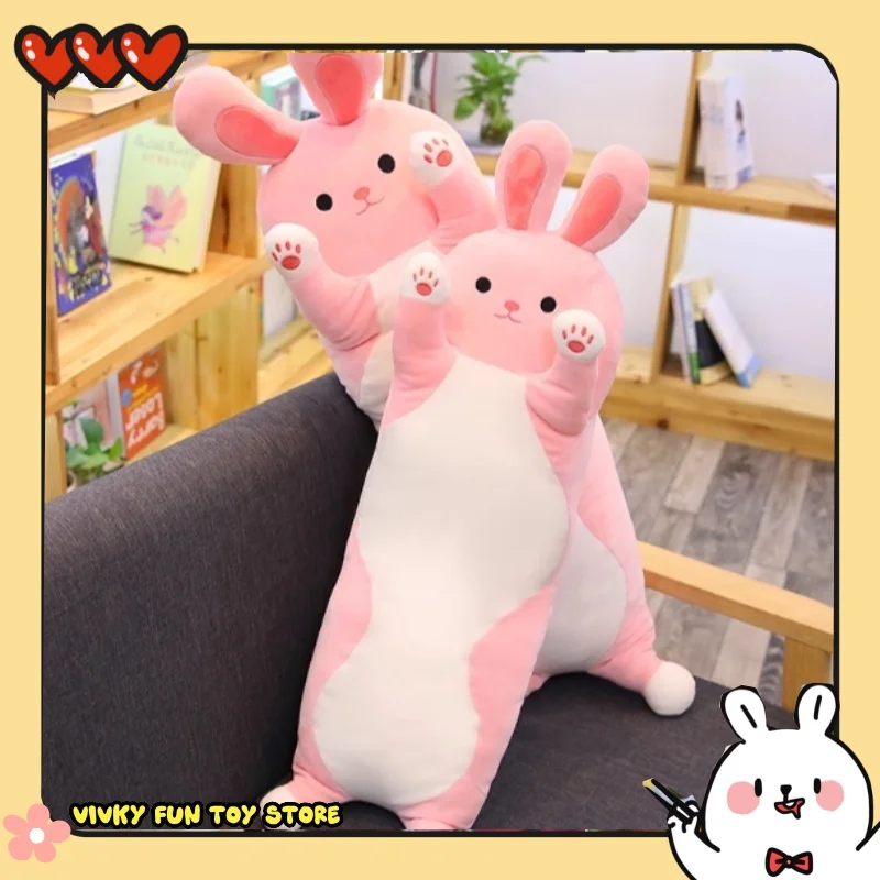 

New Large Plush Cat Pillow Female Doll Sleeping Between Legs Toy Stuffed Animal Lazy Person Hug Pillow Realistic Soft Toy