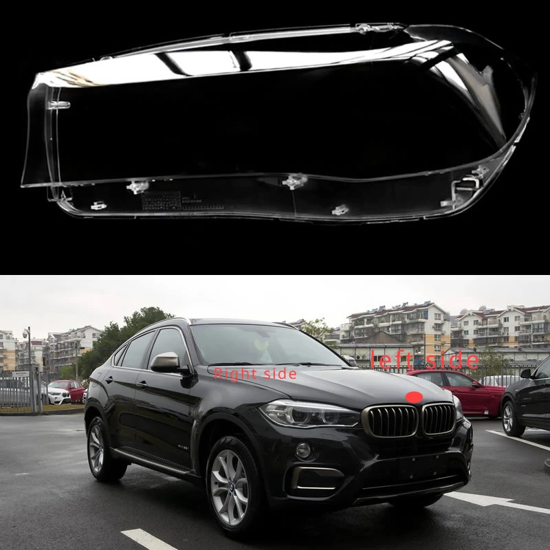 

For BMW X5 F15 X6 F16 14-15-18 Headlamp Transparent Cover Lamp Shade Headlight Shell Lens Plexiglass Replace Original Lampshade