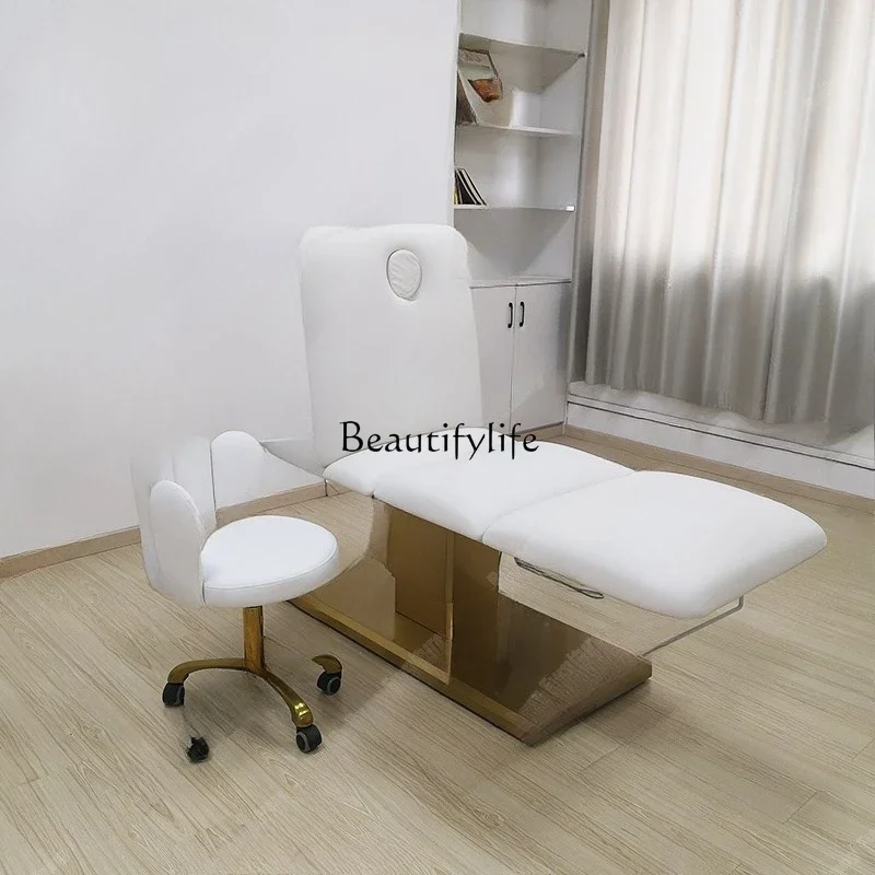 

01-Modern Platinum Beauty Salon Beauty Bed Furniture Massage Massage 3 Motor Massage Bed