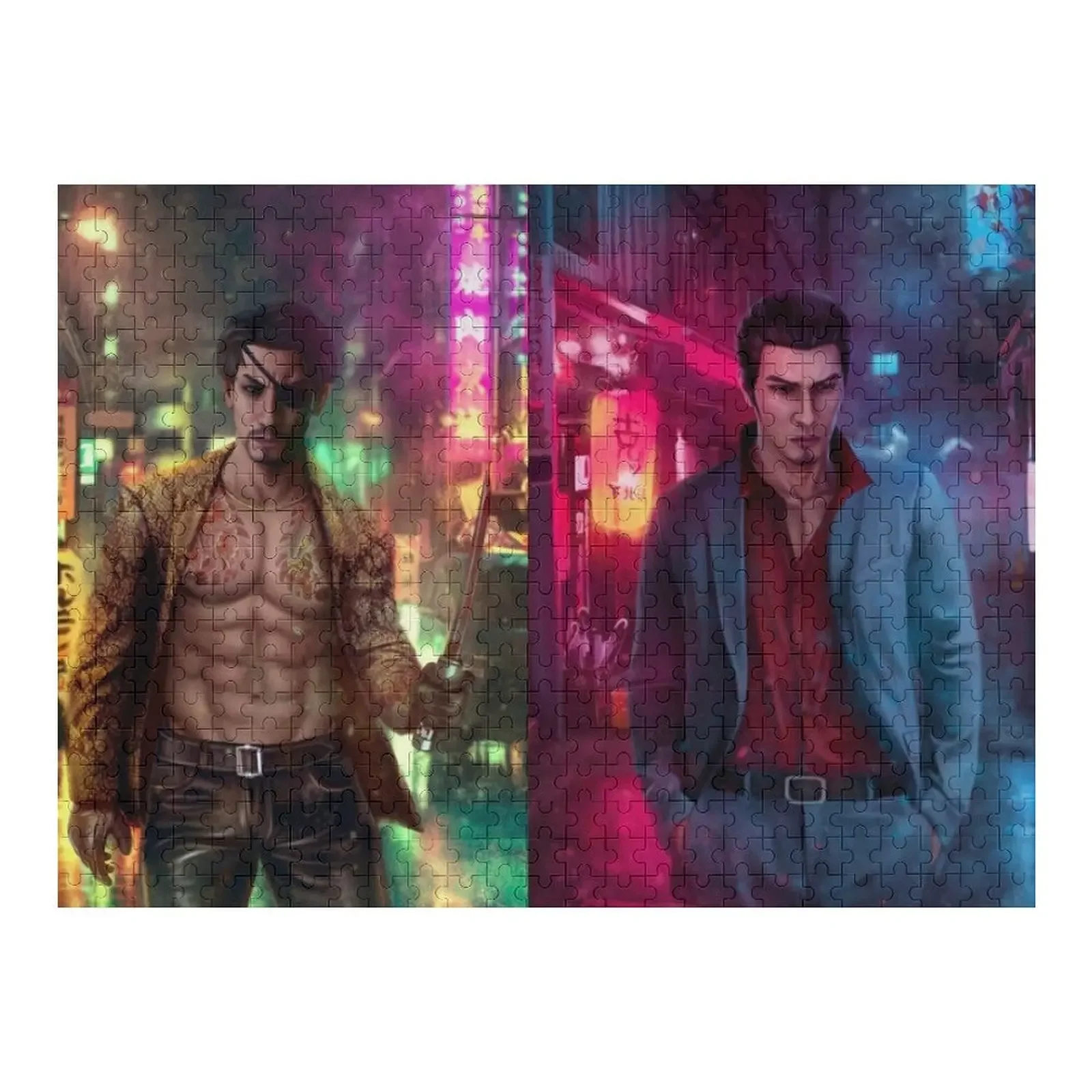 

Kiryu and Majima Jigsaw Puzzle Custom Name Child Toy Customized Photo Puzzle