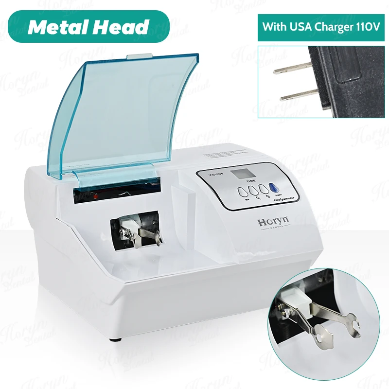 Tandheelkundige Amalgamator Digitale Machine 4500 cpm Amalgama Capsule Mixer Tandheelkundige Metalen Hoofd Amalgam Capsule Machine