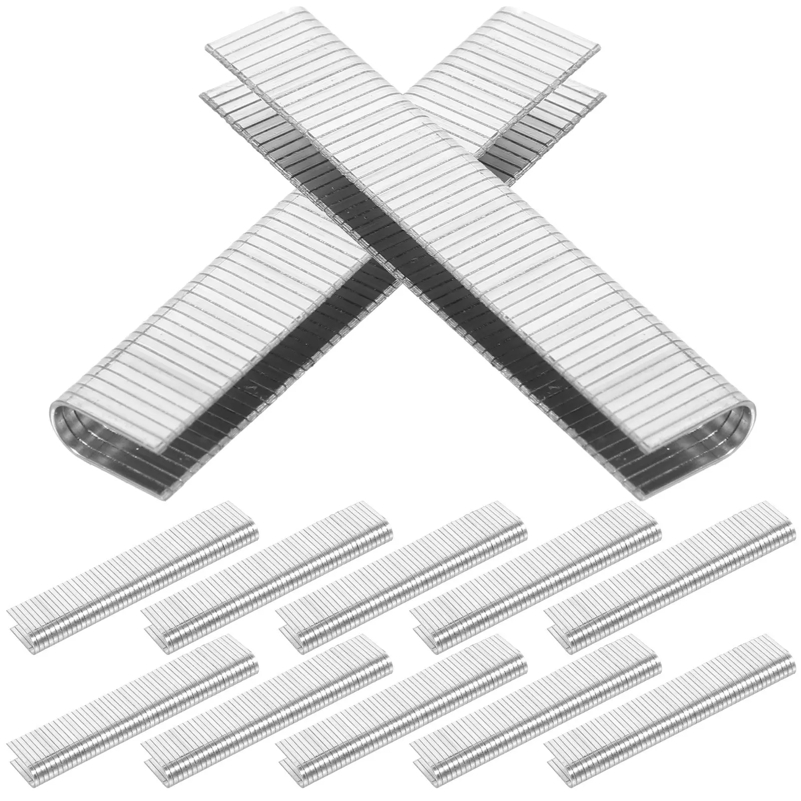 1000Pcs U-Shaped Pneumatic Staples Carbon Steel Narrow Crown Metal Staples for Woodworking Heavy Duty Stapler Woodwork