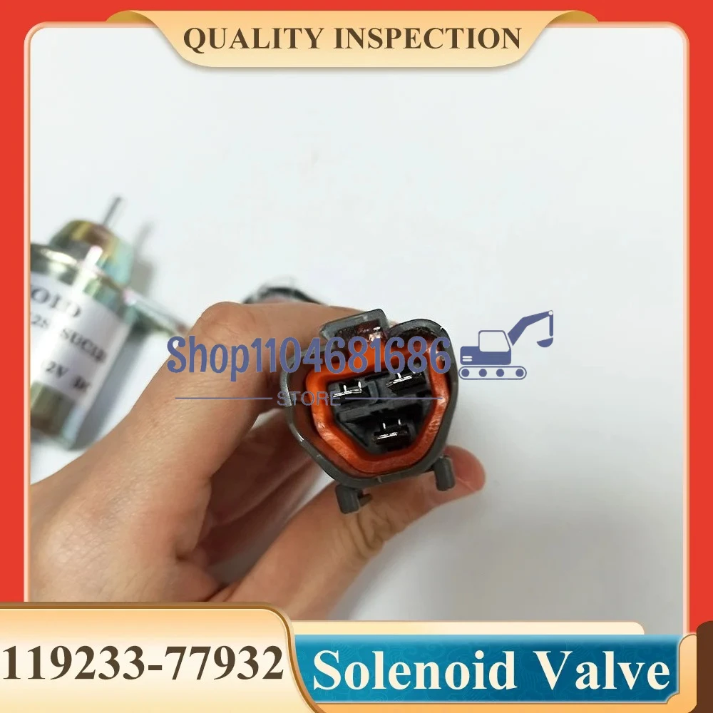 1503ES-12S5SUC12S Solenoide di arresto carburante 12V 119233-77932 Elettrovalvola di arresto motore