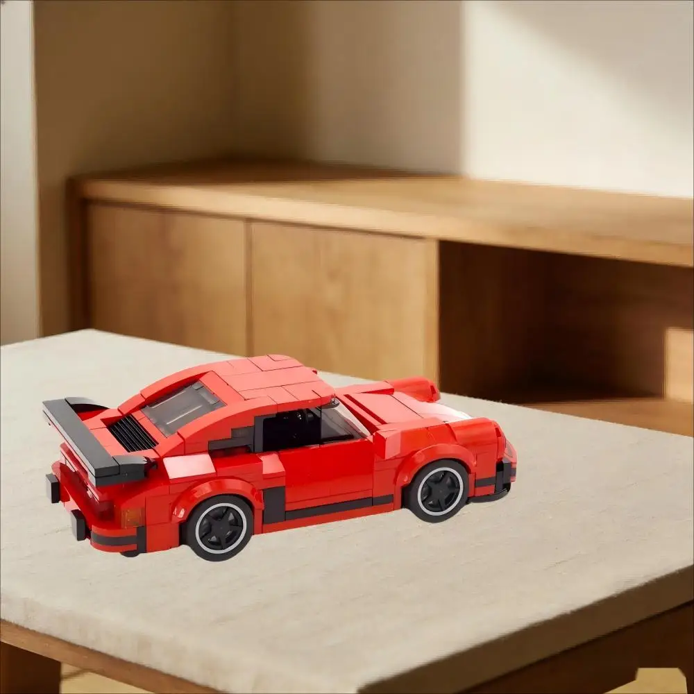 

Creative MOC-71925 Building Bricks Cirty Super Car Model Red Racing Car Technology Assembly 345PCS DIY Gifts Toys