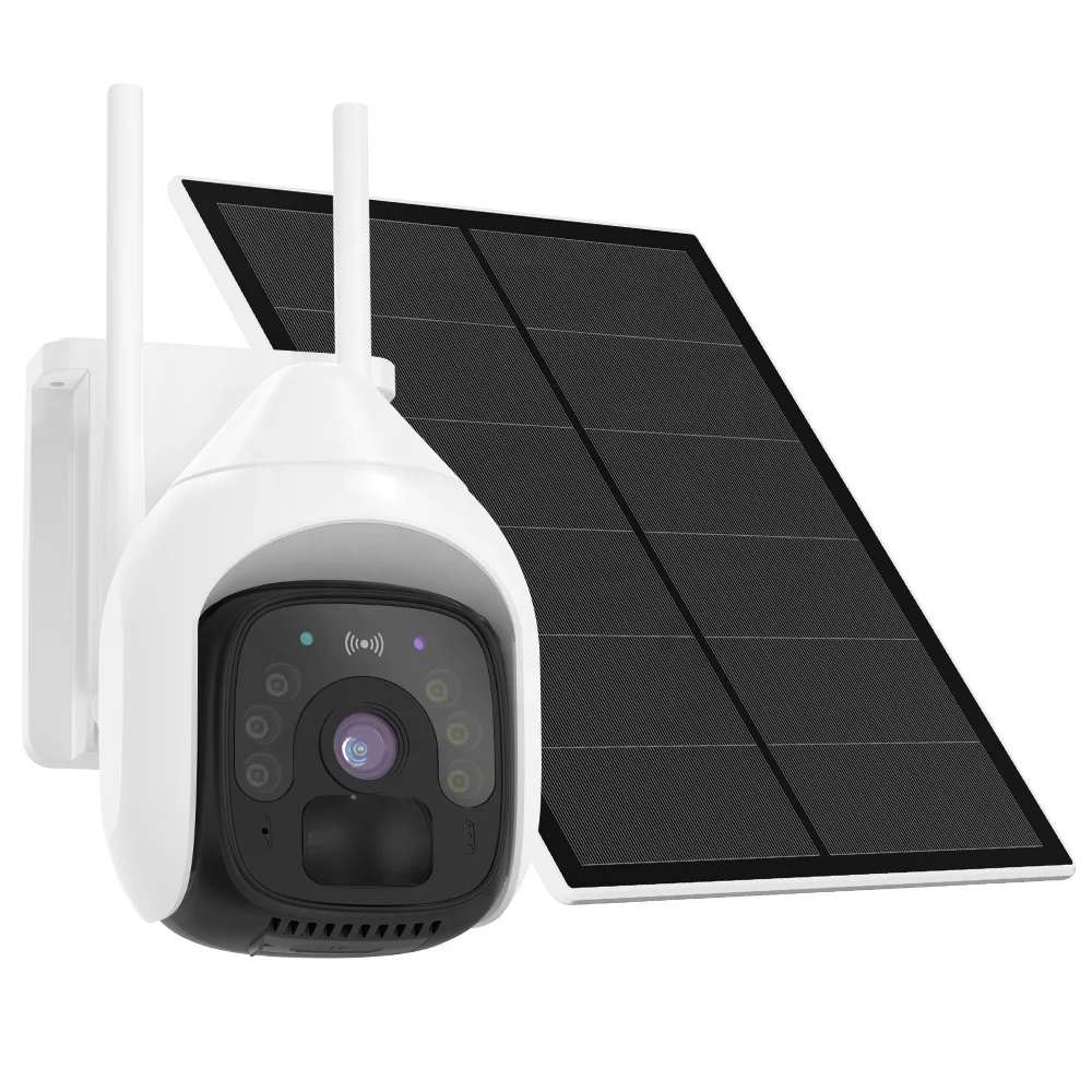 

4G Wifi Ptz Camera 3MP 18000mAh battery 5W Solar Panels Two Way Audio Full Color At Night Outdoor CCTV Survalance Camera