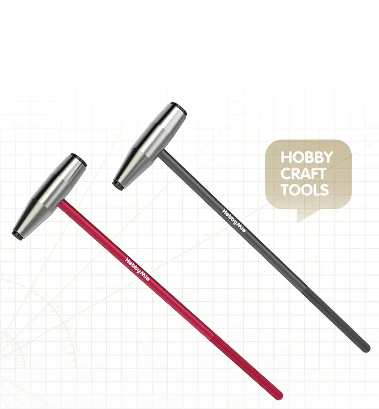 

Hobby Mio Durable Stainless Steel and Aluminum Alloy Handmade Metal Hammer for Model Assembly