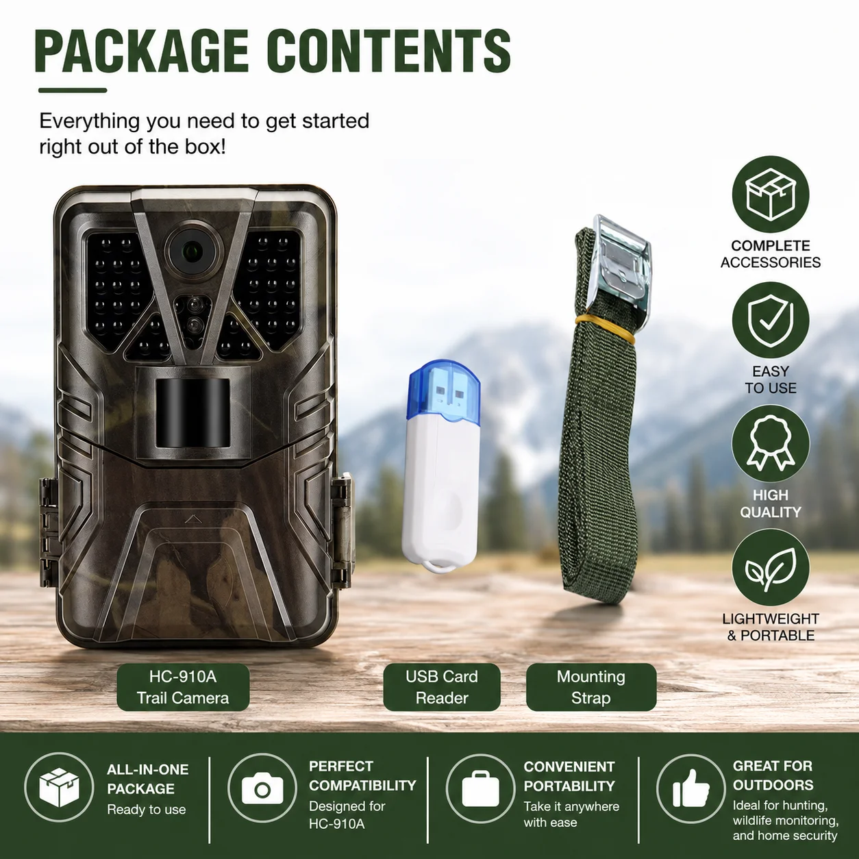 Suntek 910A 4K 50MP Trail Camera 940nm IR LEDs Night Vision Infrared Hunting Wildlife Surveillance Tracking Game Cam