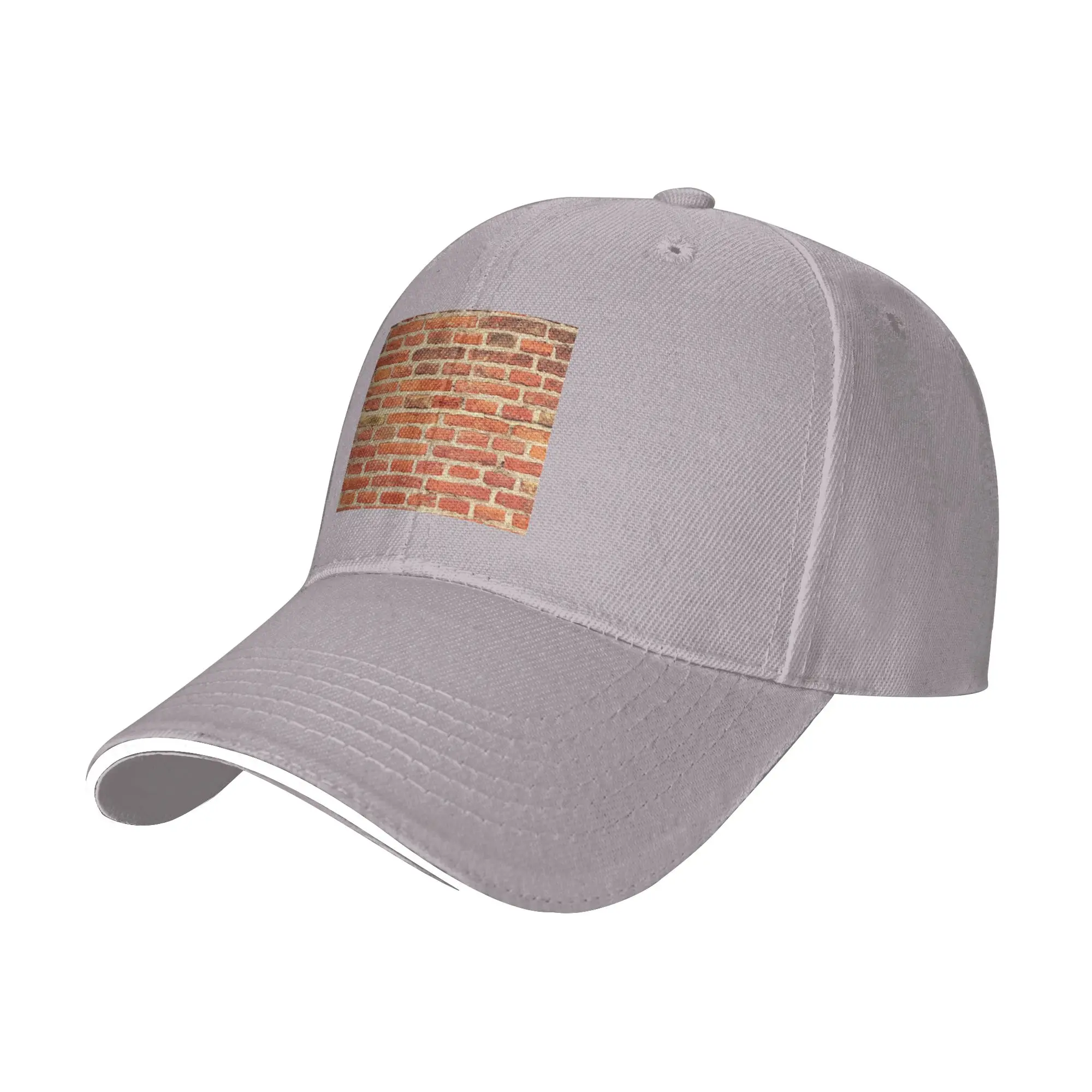 The Red Brick Wall Cap Fashion Baseball Caps Adjustable Hat Hip Hop Summer Unisex Baseball Hats Customizable Polychromatic