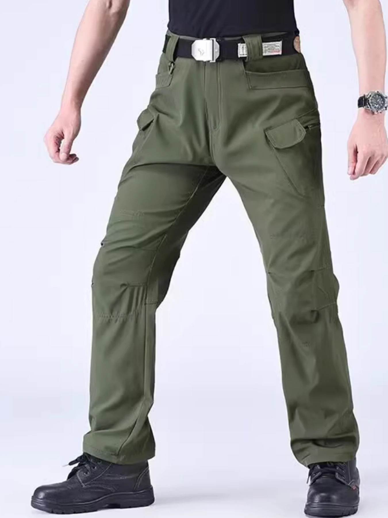 

New Tactical Work Pants Men Outdoor Cargo Trousers Multi-pocket Waterproof Pant Autumn Spring Outdoor Workwear Hiking Trousers
