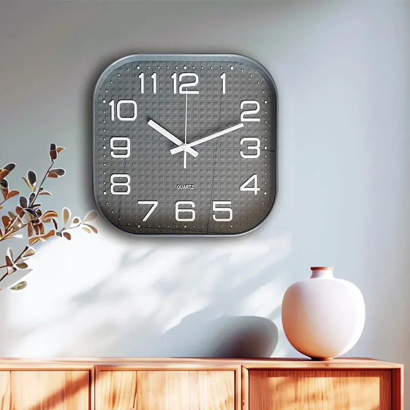 for Square Wall Clock Custom Simple Decoration Living Room Cartoon Light Luxury Can Be Customized Clock
