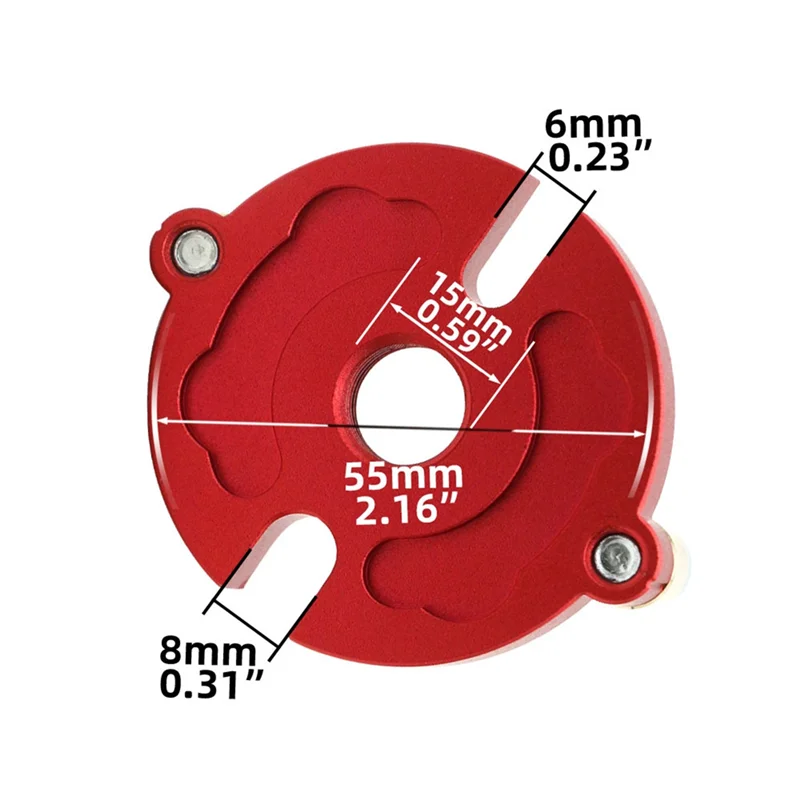 ABMO Kit di maschere per tasselli per la lavorazione del legno con boccola da 3-10 mm Lavorazione del legno Guida per trapano per giunzioni veloci Localizzatore Scriber autocentrante
