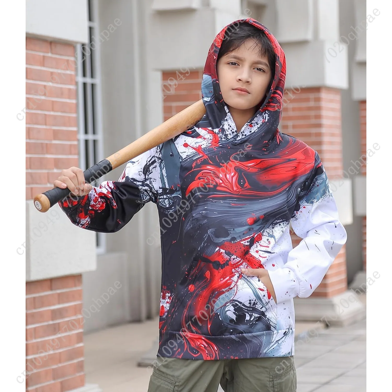 Ahegao Boys Hoodies 6-16 Years Boy Cool Sweatshirts for Kid 3D Prints Pullover