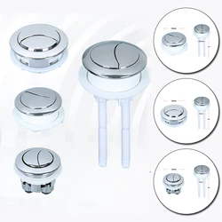 1pc Home Dual Flush wc pulsante del serbatoio dell'acqua pulsante della valvola circolare Flush sedile del Water valvola del serbatoio dell'acqua componenti del bagno