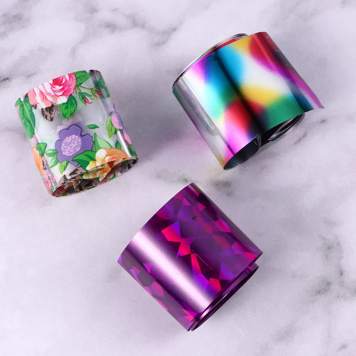 

30 Rolls Premium Nail Foil Transfer Stickers Fashion Nail Art Decals Women Safe Non Toxic Easy Application for Creative Manicure